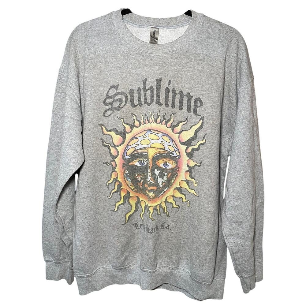 Gildan - Gray Sublime Graphic Crewneck - Women's Large